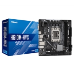 Asrock H610M-HVS Motherboard, Intel Socket 1700, 12th Gen, Micro ATX, DDR4, 5 Phase Power Design, 1x PCIe 4