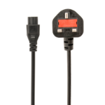 Gembird PC-187-ML12 power cable Black 1.8 m BS 1363 C5 coupler