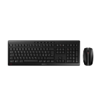 CHERRY Stream Desktop Recharge keyboard Mouse included Universal RF Wireless QWERTZ Swiss Black