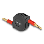 DeLOCK Audio Retractable Cable 3.5 mm 3 Pin Stereo jack male to male 90 cm