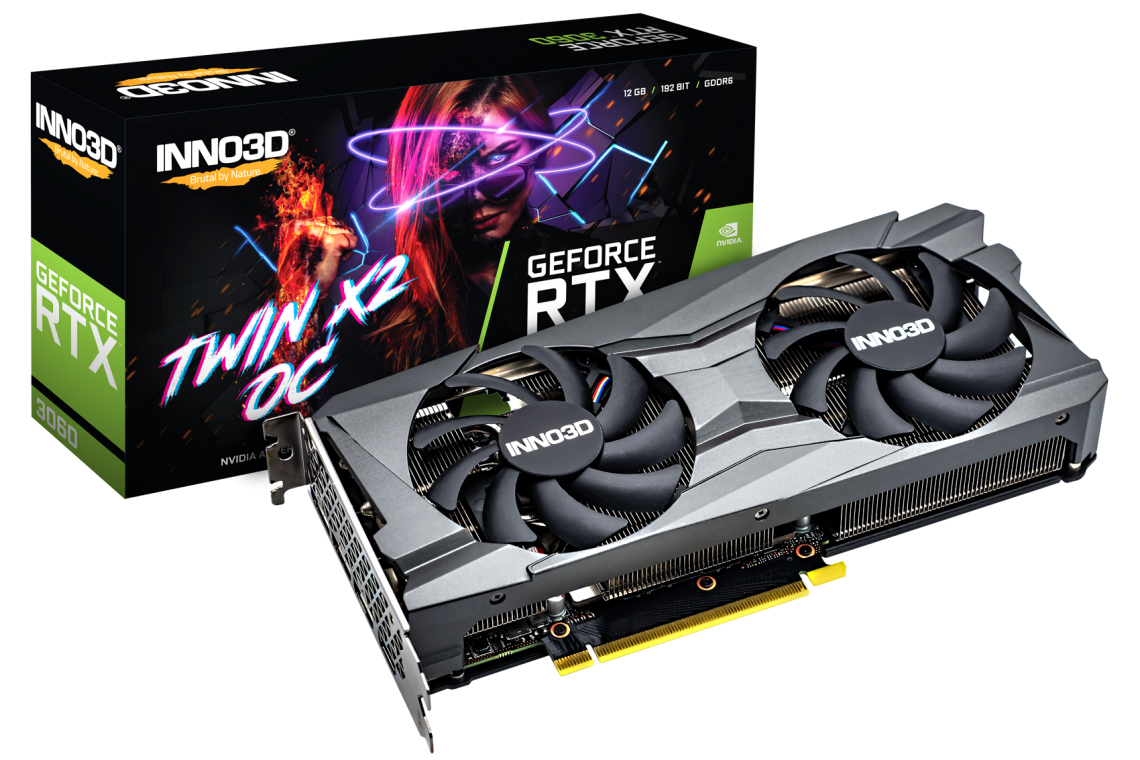 Image of Inno3D GEFORCE RTX 3060 TWIN X2 OC NVIDIA 12 GB GDDR6