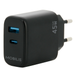 Mobilis 001363 mobile device charger Universal Black AC Auto