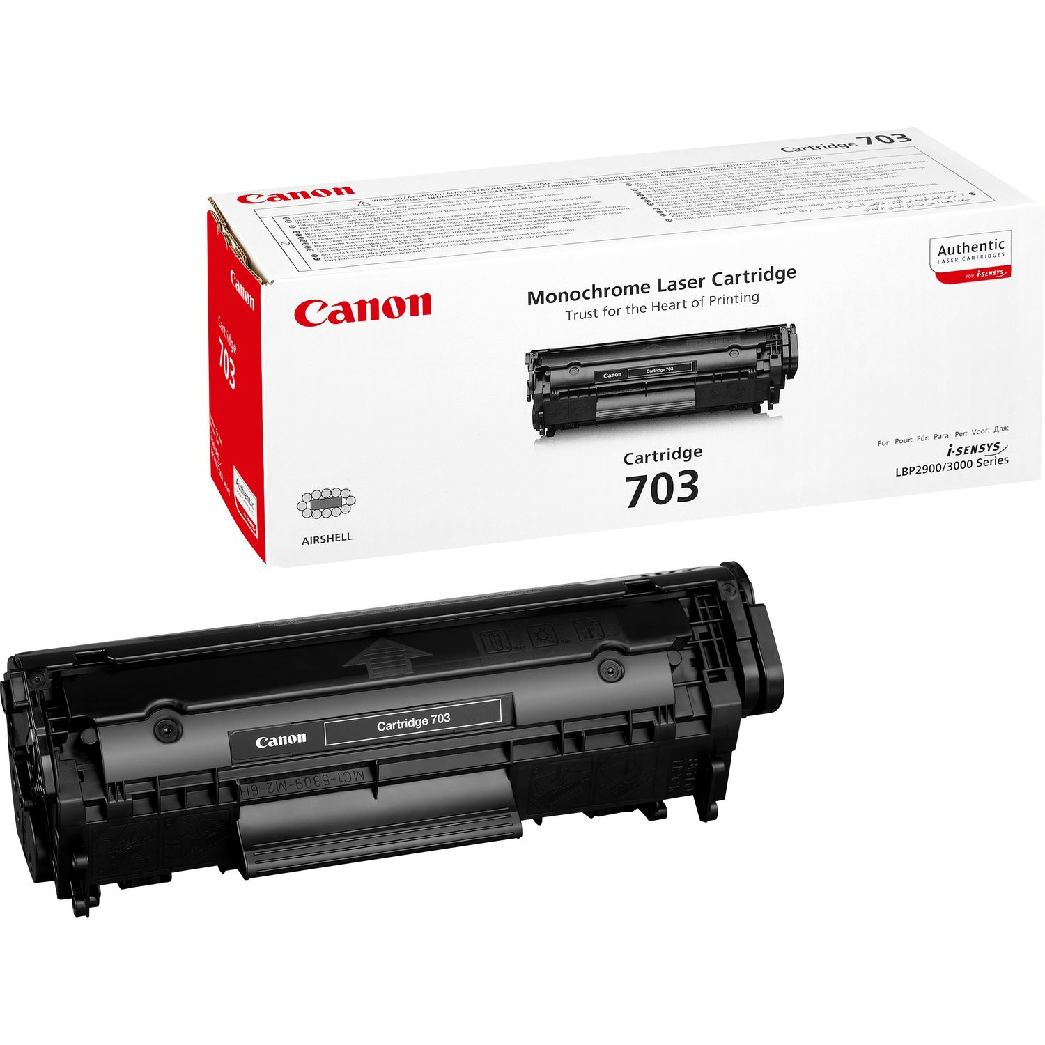 Image of Canon 7616A005/703 Toner cartridge black, 2K pages/5% for Canon...