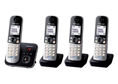 Image of Panasonic KX-TG6824EB telephone DECT telephone Black Caller ID
