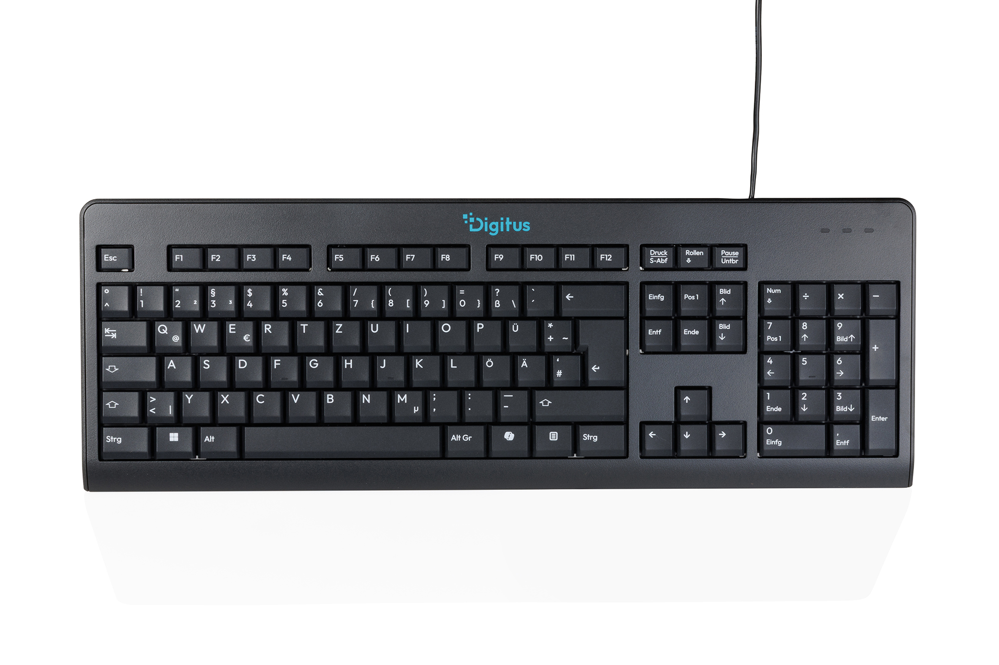 Digitus CK10. wired keyboard. German layout (QWERTZ). 105 keys