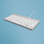 R-Go Tools Ergonomic keyboard R-Go Compact Break, compact keyboard with break software, QWERTY (US), wired, white