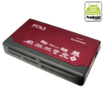 Hypertec EXT-103C-WHY card reader Black, Red USB 2.0