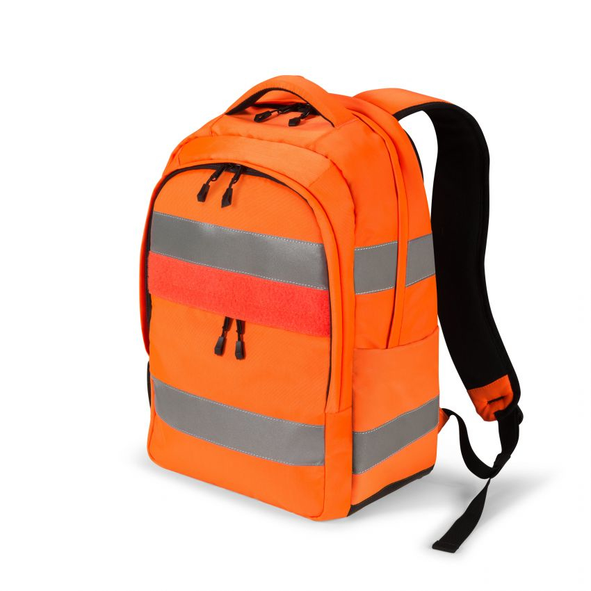 Image of DICOTA Hi-Vis backpack Orange Polyethylene terephthalate (PET),...
