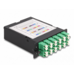 DeLOCK Fiber Optic HD (High Density) Cassette MPO male to 12 x LC Duplex female, 24 fibers, Single-mode, Polarity A, 9/125 µm