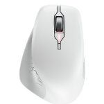 CHERRY Mouse STREAM COMFORT Wireless white Ergonomisch (Rechtshänder), 4000 dpi