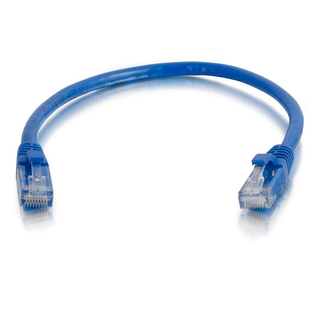 Photos - Cable (video, audio, USB) C2G 0.3m Cat6 Booted Unshielded  Network Patch Cable - Blue 83384 (UTP)