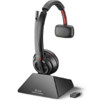POLY Savi 8210 UC Headset Wireless Head-band Office/Call center USB Type-C Charging stand Black