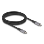 DeLOCK 81192 USB cable USB4 Gen 2x2 2 m USB C Black, Grey