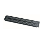 Middle Atlantic 2 RU Rack Vent Panel, Steel with 17% Open Area