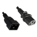 Microconnect PE030610 power cable Black 1 m C13 coupler C20 coupler