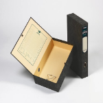 Rexel Classic Foolscap Lockspring Box File Black/Green (5)