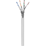 Intellinet Network Bulk Cat6a Cable, 23 AWG, Solid Wire, 100m, Grey, Copper, S/FTP, LSZH, CPR-Dca Rated, Box