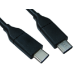 Cables Direct USB C/USB C 1m USB cable 3.2 Gen 2 (3.1 Gen 2) Black