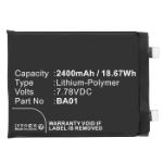 CoreParts MBXMP-BA1753 mobiele telefoon onderdeel Batterij/Accu Zwart