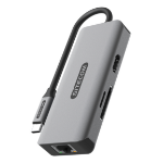 Sitecom CN-5503 interface hub USB Type-C 5000 Mbit/s Dark Grey