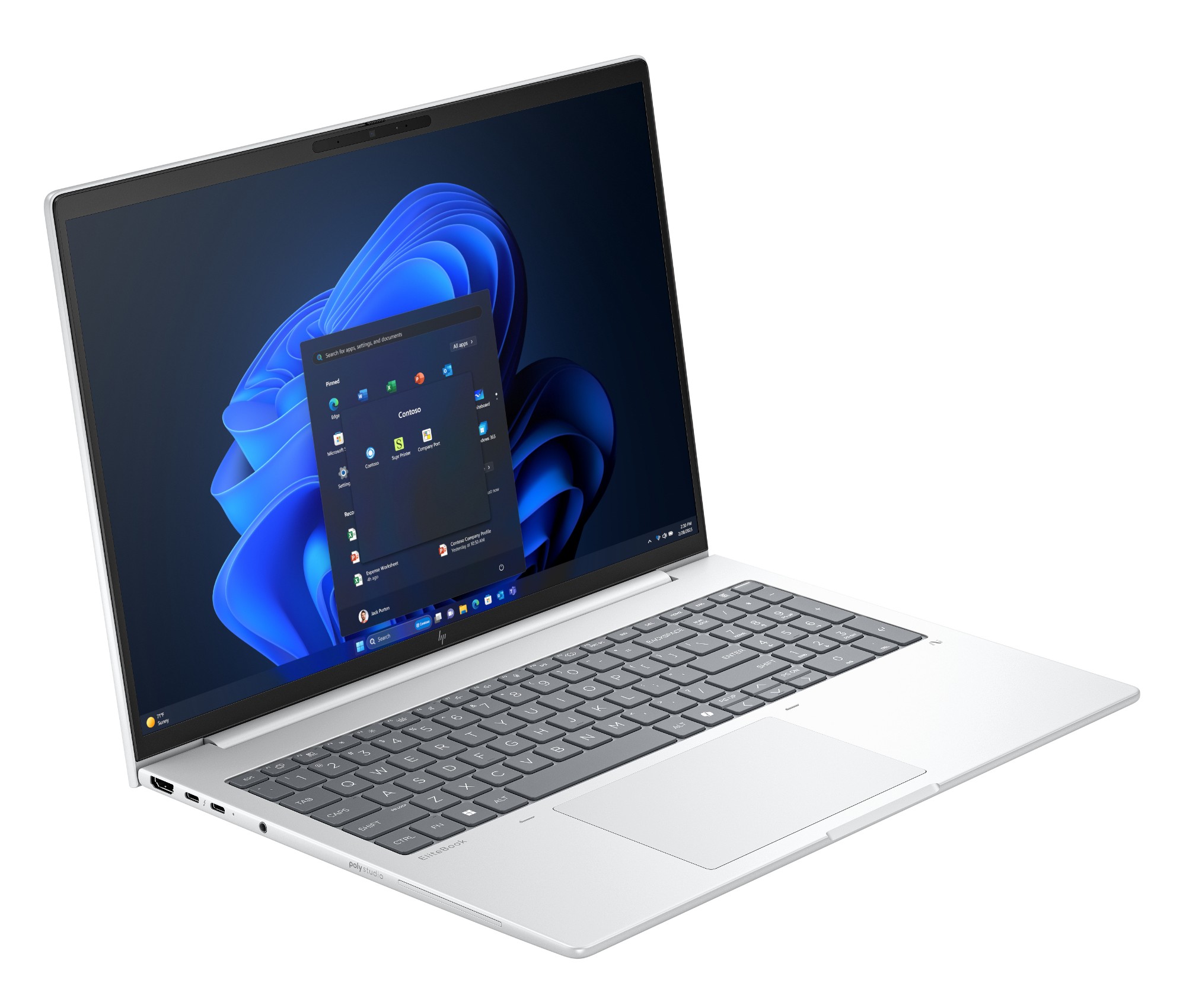 HP EliteBook 8 G1i 16 inch Notebook AI PC Wolf Pro Security Edition Intel Core Ultra 7 255U Laptop 40.6 cm (16") WUXGA 16 GB DDR5-SDRAM 512 GB SSD Wi-Fi 6E (802.11ax) Windows 11 Pro Silver