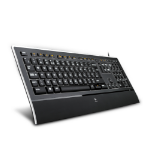 Logitech Illuminated k740 keyboard USB QWERTY Nordic Black