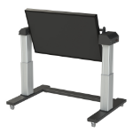 Loxit 4500 monitor mount / stand 165.1 cm (65") Black, Silver Floor