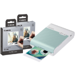 Canon Selphy Square QX10 Wireless Photo Printer including 40 Shots - Green