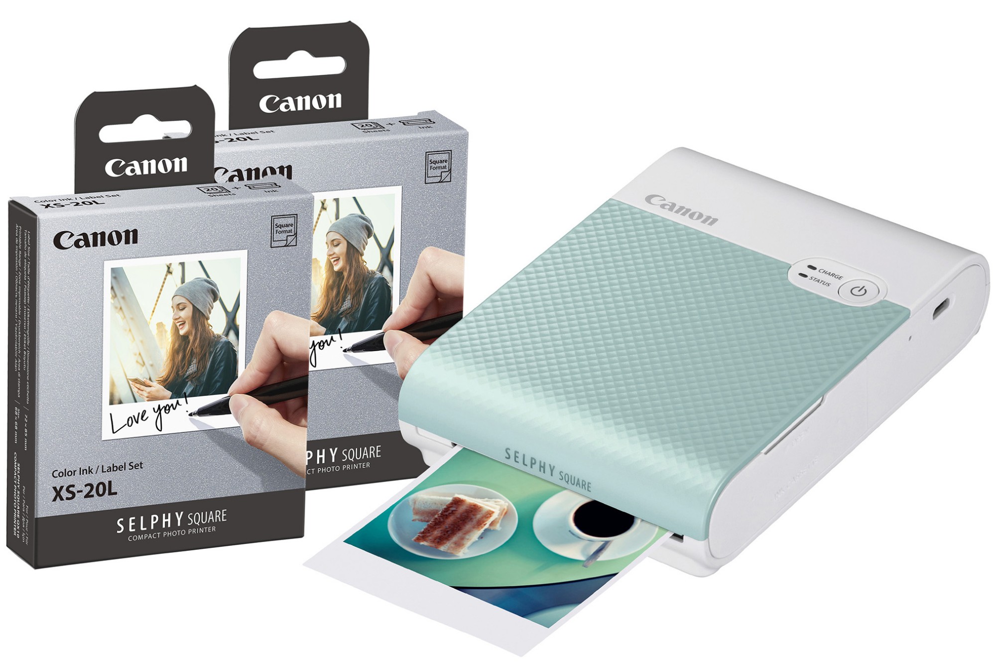 Canon Selphy Square QX10 Wireless Photo Printer including 40 Shots - G