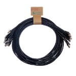 Cablenet 2m Cat6a RJ45 Black S/FTP LSOH 26AWG Snagless Booted Patch Lead (PK 10)