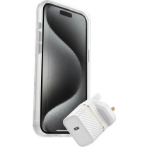 OtterBox Symmetry Series for MagSafe + Premium Glass + Fast Charge Wall Charger Type-G USB-C 30W / iPhone 15 Pro Max