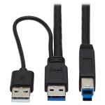 Tripp Lite U328-025-1 USB cable 300" (7.62 m) USB 3.2 Gen 1 (3.1 Gen 1) USB A USB B Black