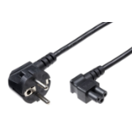 Microconnect PE010818A power cable Black 1.8 m Power plug type E+F C5 coupler