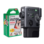 Fujifilm Instax Mini Evo Cinema Hybrid Instant Camera - Black - Camera + 20 Shot Pack