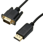 4XEM 4XDPVGA1FT video cable adapter 11.8" (0.3 m) DisplayPort VGA (D-Sub) Black