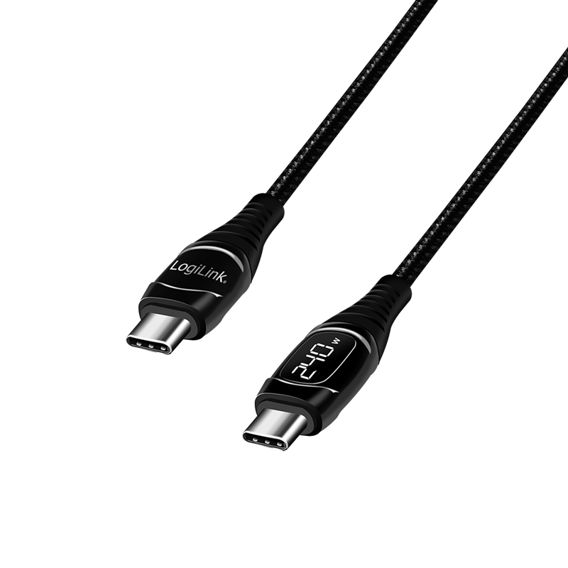 Image of LogiLink USB 2.0 Type-C cable, C/M to USB-C/M, E-mark, PD,...