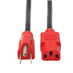 Tripp Lite P006-004-RD power cable Black, Red 47.2" (1.2 m) C13 coupler NEMA 5-15P
