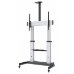 Manhattan Trolley Mount Stand for TV & Monitors, For screens: 60" to 100",VESA compatibility:all between 200x200 to 800x600mm -check the dimensions of the four mounting holes on back of screen to ensure it fits,Max 100kg,Height adjustable 1200 to 1685mm,L