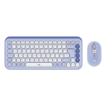 Logitech POP Icon Combo keyboard Mouse included Universal Bluetooth QWERTY UK English Lilac, White