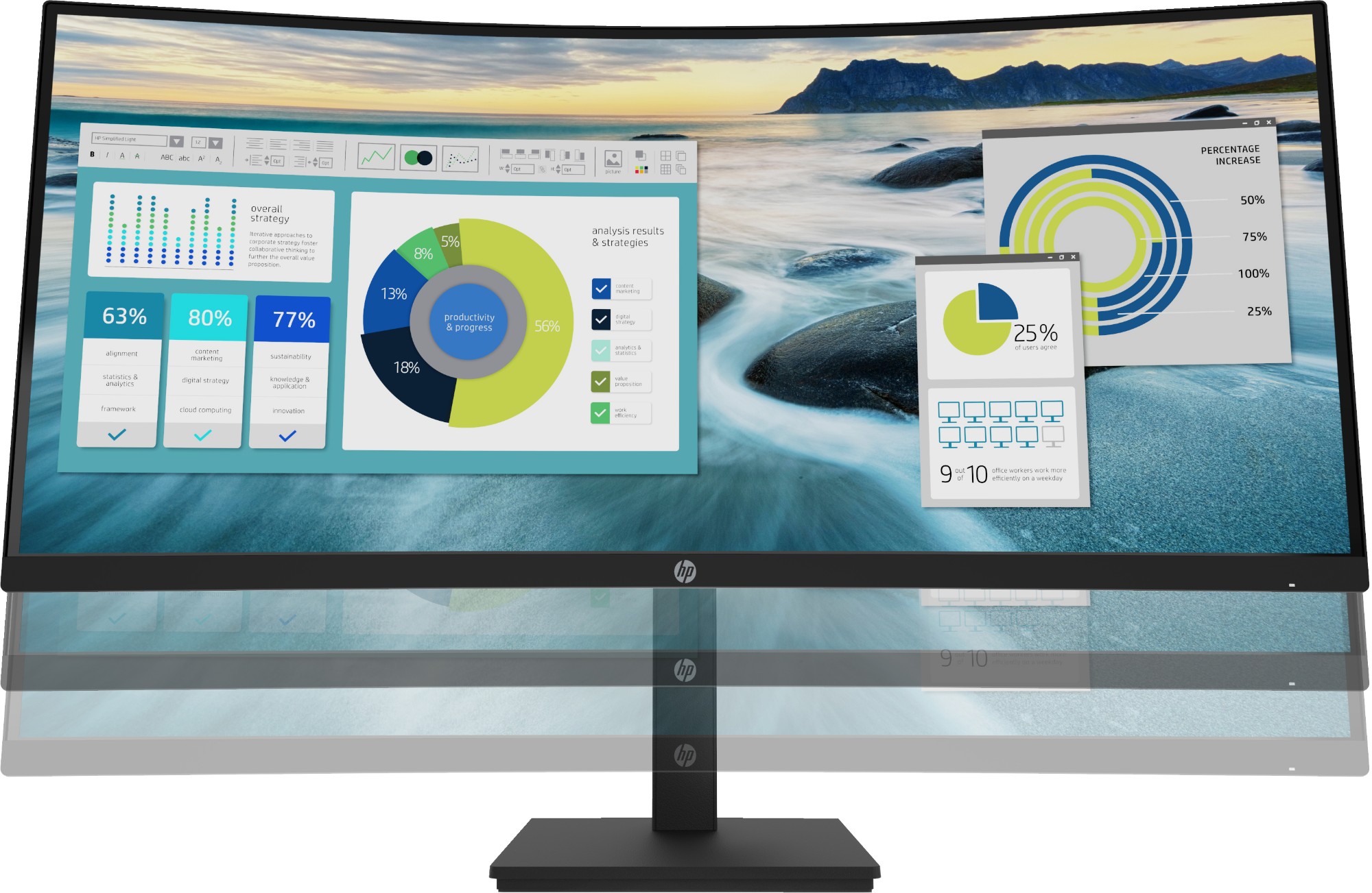 HP P34hc G4 WQHD USB-C Curved Monitor