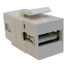 Cablenet USB 2.0 Type A Female - Female Keystone White