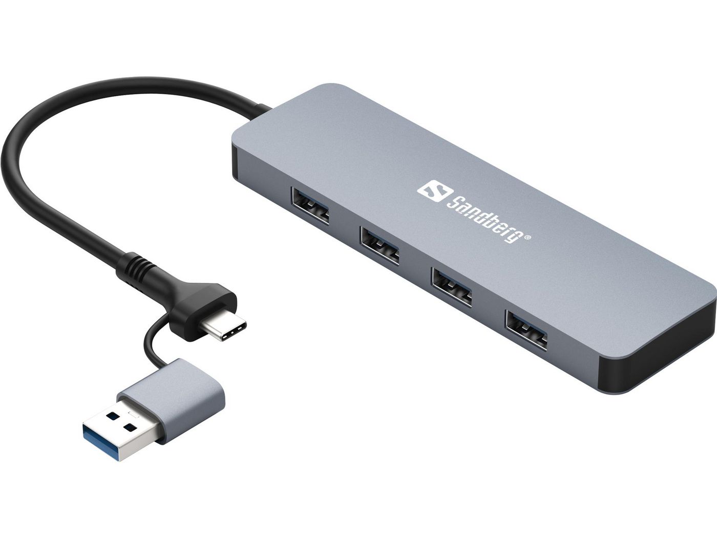 Sandberg USB-C/A to 4xUSB 3.0 Hub