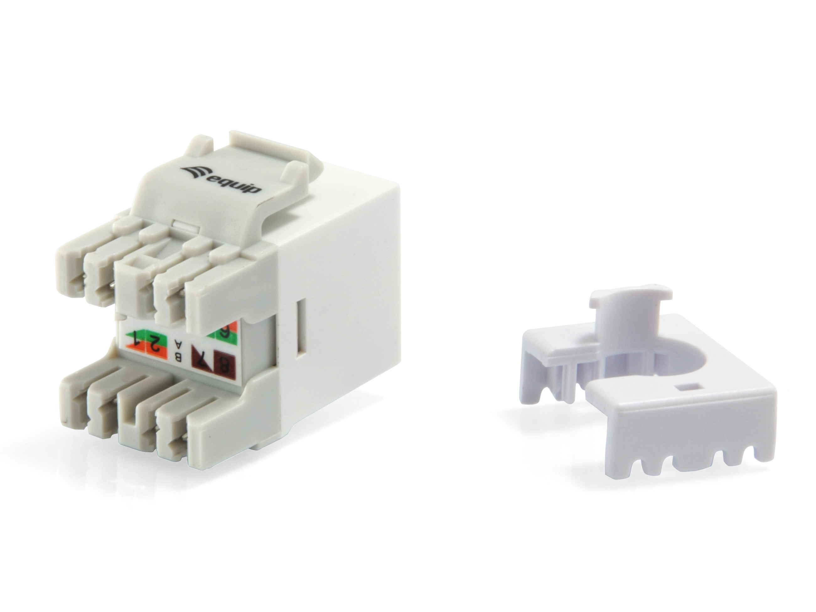 Image of Equip Cat.6 Unshielded Keystone Jack LSA, Slim Type, White
