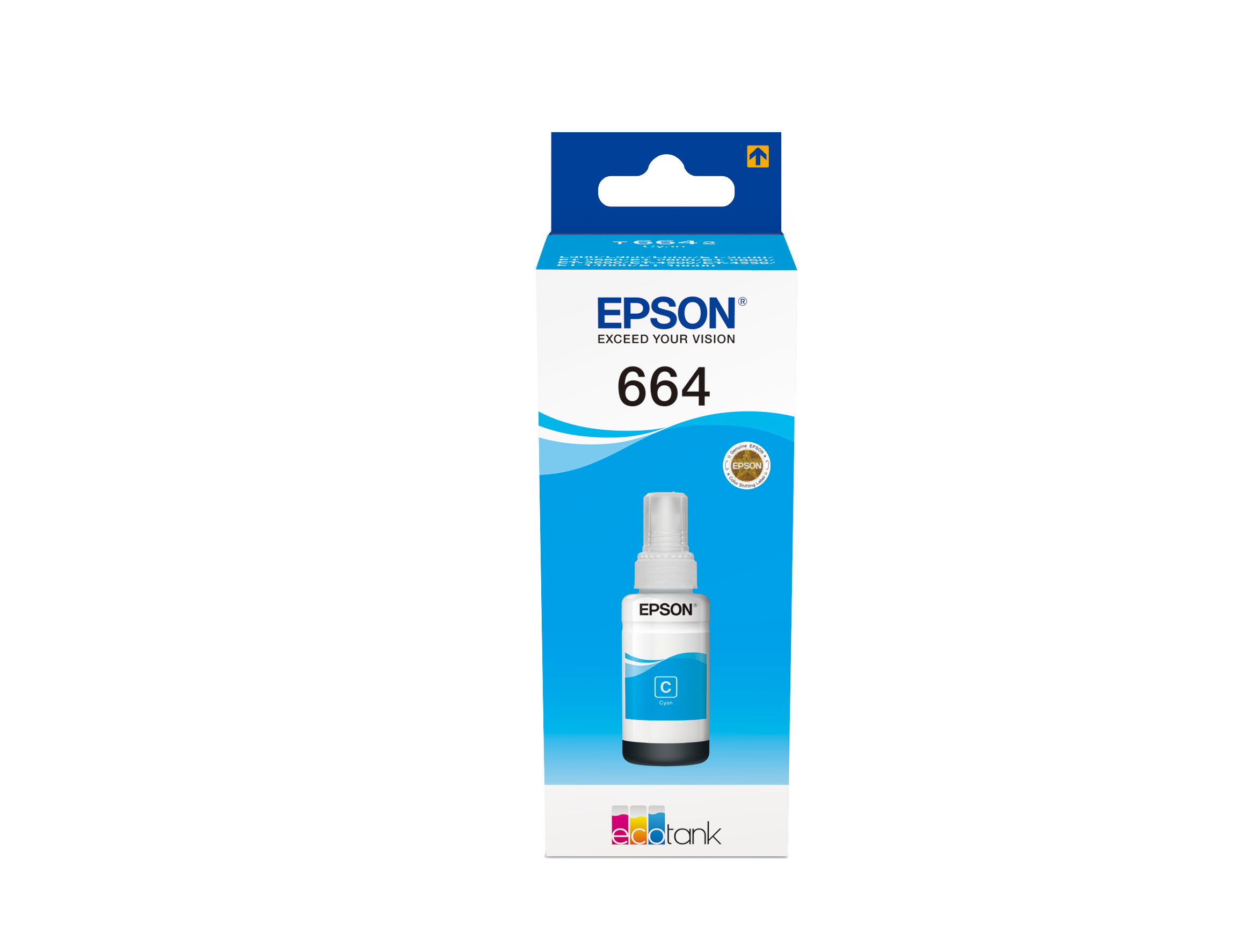 Image of Epson C13T664240/664 Ink bottle cyan, 6.5K pages 70ml for Epson L...