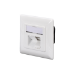 Digitus CAT 6A Class EA network outlet, design compatible, shielded, flush mount