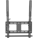 StarTech.com Verticale TV Muurbeugel, Stevige TV Wall Mount, voor 40-55" VESA Display (50kg), Kantelende Low Profile TV Ophangbeugel met Vergrendelbare Security Bar, Digital Signage