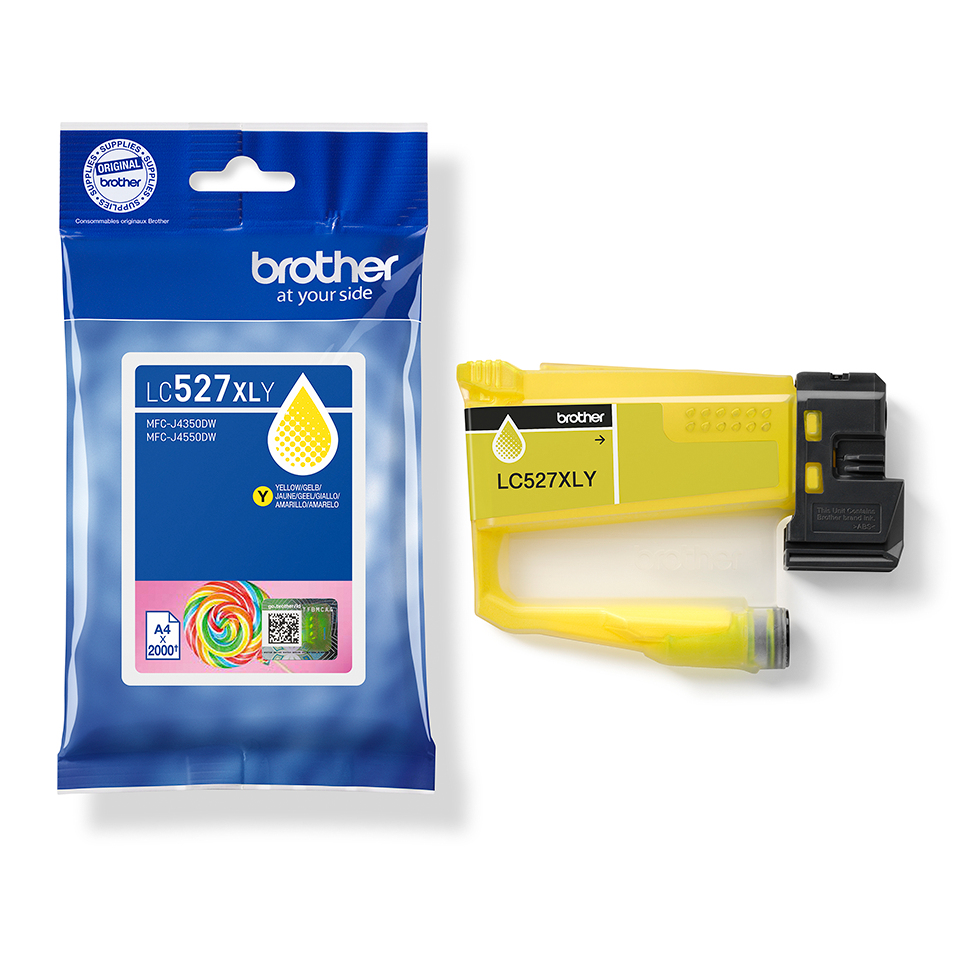 Brother LC-527XLY Ink cartridge yellow high-capacity, 2K pages ISO/IEC 19752 for Brother MFC-J 4350