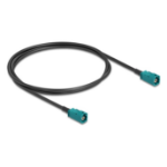DeLOCK 90678 coaxial cable 1 m HSD Z Black, Blue