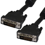Videk DVI-I Plug to Plug Dual Link Digital-Analogue Monitor Cable 1Mtr- Black