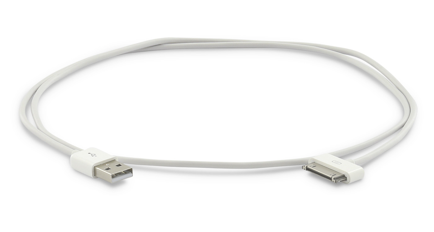 12049 LMP 12049 - White - USB A - Apple 30-pin - 0.5 m - Male - Male
